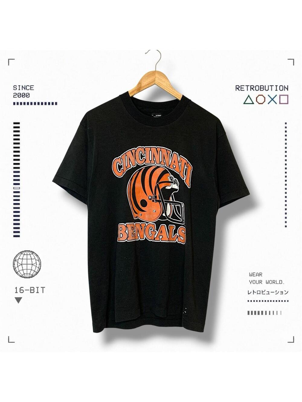 Vintage 90s Cincinnati Bengals NFL Shirt Black Size XL